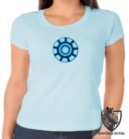Baby look blusa feminina Reator Tony Stark iron man homem ferro - Foto 5