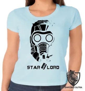 Baby look blusa feminina Senhor das estrelas máscara pete quill - Foto 2