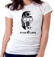Baby look blusa feminina Senhor das estrelas máscara pete quill - Foto 5