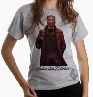 Baby look blusa feminina Senhor das Estrelas peter quill hero marvel - Foto 6