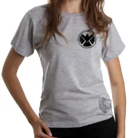 Baby look blusa feminina Shield símbolo vingadores avengers - Foto 6