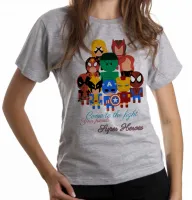 Baby look blusa feminina Super Heroes marvel geek vingadores avengers - Foto 6
