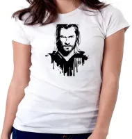 Baby look blusa feminina Thor Vingadores avengers marvel herói top - Foto 3