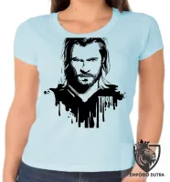 Baby look blusa feminina Thor Vingadores avengers marvel herói top - Foto 4
