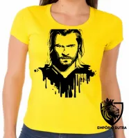 Baby look blusa feminina Thor Vingadores avengers marvel herói top - Foto 6
