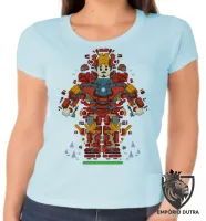 Baby look blusa feminina Tony stark peças homem ferro iron man - Foto 2