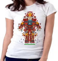 Baby look blusa feminina Tony stark peças homem ferro iron man - Foto 6
