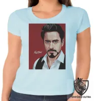 Baby look blusa feminina Tony Stark homem ferro - Foto 2