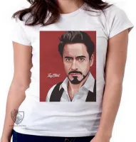 Baby look blusa feminina Tony Stark homem ferro - Foto 5
