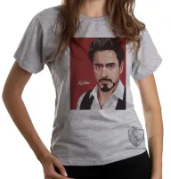 Baby look blusa feminina Tony Stark homem ferro - Foto 6