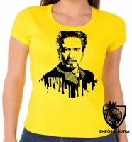 Baby look blusa feminina Tony Stark Vingadores marvel foto - Foto 3