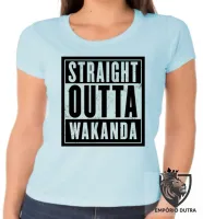 Baby look blusa feminina wakanda straight pantera negra black panther - Foto 2