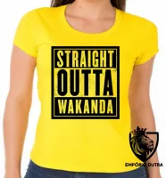 Baby look blusa feminina wakanda straight pantera negra black panther - Foto 3