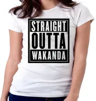 Baby look blusa feminina wakanda straight pantera negra black panther - Foto 6