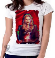 Baby look blusa feminina wanda vingadores Feiticeira Escarlate - Foto 5