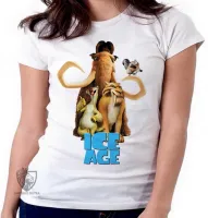 Baby look blusa feminina A Era do gelo Mamute - Foto 6