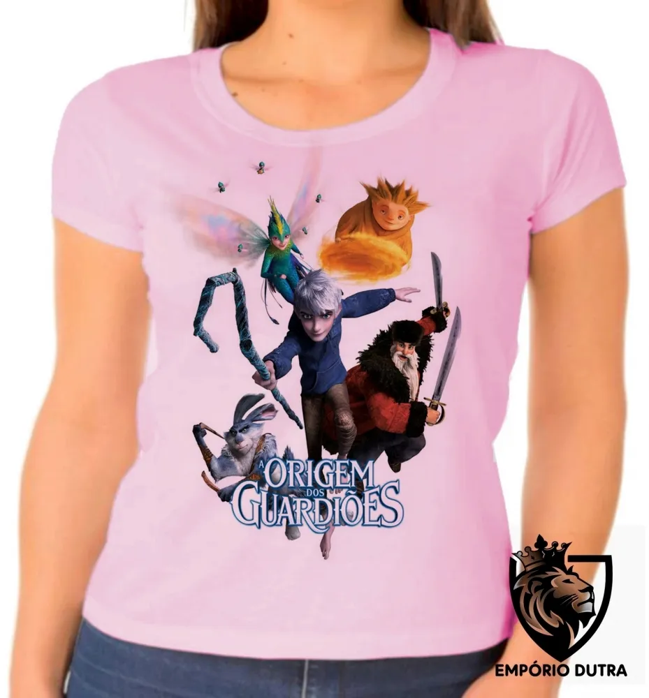 Baby look blusa feminina A Origem dos Guardiões Imagem