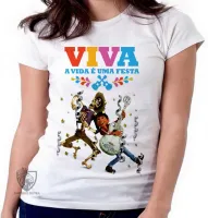 Baby look blusa feminina A vida é uma festa - Foto 5