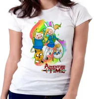 Baby look blusa feminina adventure time finn jake e meninas - Foto 4