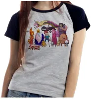 Baby look blusa feminina adventure time todos personagens - Foto 2