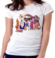 Baby look blusa feminina adventure time todos personagens - Foto 4