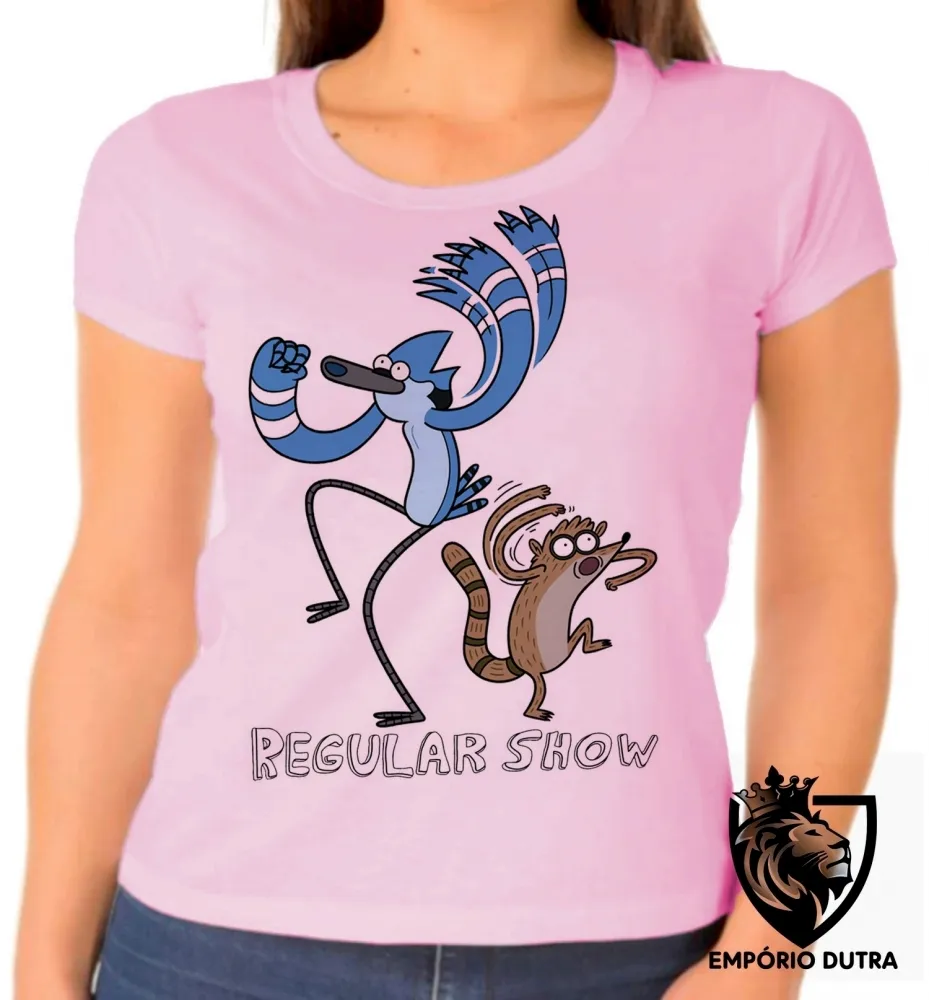 Baby look blusa feminina Apenas show modercai rigby dança