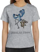 Baby look blusa feminina Apenas show modercai rigby dança - Foto 5