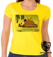 Baby look blusa feminina Balu urso mogli menino lobo disney - Foto 3