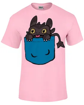 Baby look blusa feminina Banguela dragão treinar