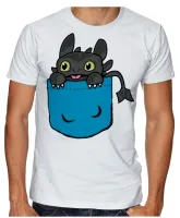 Baby look blusa feminina Banguela dragão treinar - Foto 2