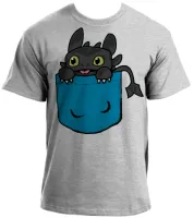 Baby look blusa feminina Banguela dragão treinar - Foto 3