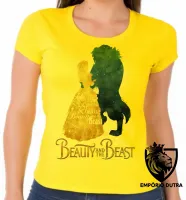Baby look blusa feminina Beauty and the Beast bela fera disney - Foto 5