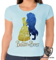 Baby look blusa feminina Beauty and the Beast bela fera disney - Foto 6