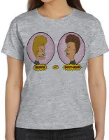 Baby look blusa feminina Beavis and Butt head balões rosa - Foto 3