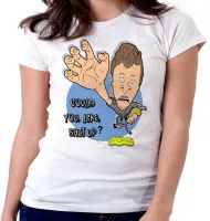 Baby look blusa feminina Beavis and Butt head could you like shut up - Foto 4