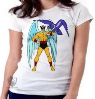 Baby look blusa feminina birdman homem passaro desenho antigo - Foto 5