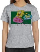 Baby look blusa feminina Bob Esponja e água viva desenho - Foto 6