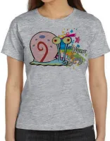 Baby look blusa feminina Bob esponja Gary Meow caracol - Foto 3