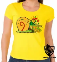 Baby look blusa feminina Bob esponja Gary Meow caracol - Foto 5