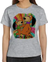 Baby look blusa feminina Bob pai filho cachorro cão dog - Foto 3