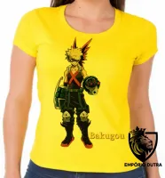 Baby look blusa feminina boku no hero Bakugou anime - Foto 3