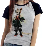 Baby look blusa feminina boku no hero Bakugou anime - Foto 4