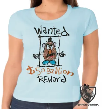 Baby look blusa feminina Cabeça de batata toy story - Foto 2