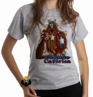 Baby look blusa feminina capitão caverna america caverica heroi - Foto 4