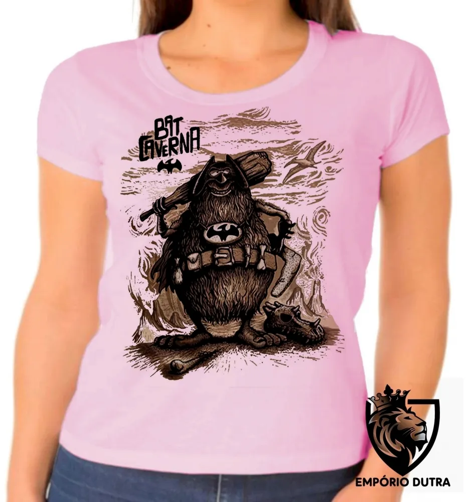 Baby look blusa feminina capitão caverna super heroi desenho antigo Imagem