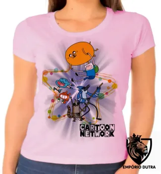 Baby look blusa feminina Cartoon Network personagens desenho