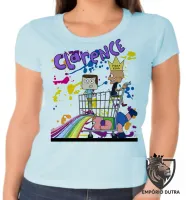 Baby look blusa feminina Clarêncio otimista supermercado - Foto 2