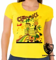 Baby look blusa feminina Clarêncio otimista supermercado - Foto 3