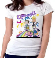 Baby look blusa feminina Clarêncio otimista supermercado - Foto 5