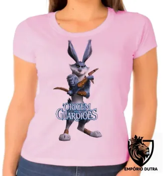 Baby look blusa feminina Coelho a origem dos guardiões